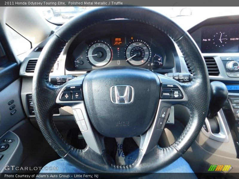 Polished Metal Metallic / Truffle 2011 Honda Odyssey Touring Elite