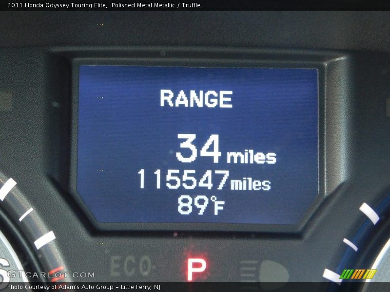 Polished Metal Metallic / Truffle 2011 Honda Odyssey Touring Elite