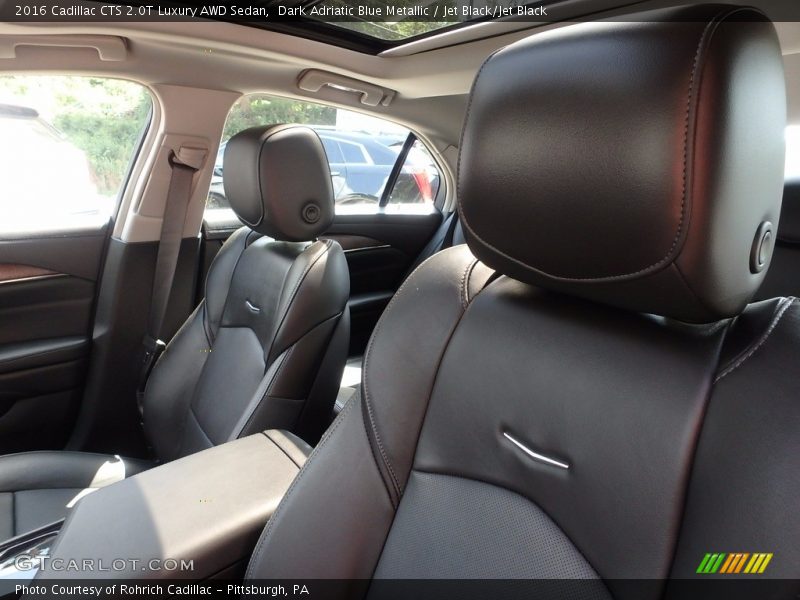 Dark Adriatic Blue Metallic / Jet Black/Jet Black 2016 Cadillac CTS 2.0T Luxury AWD Sedan