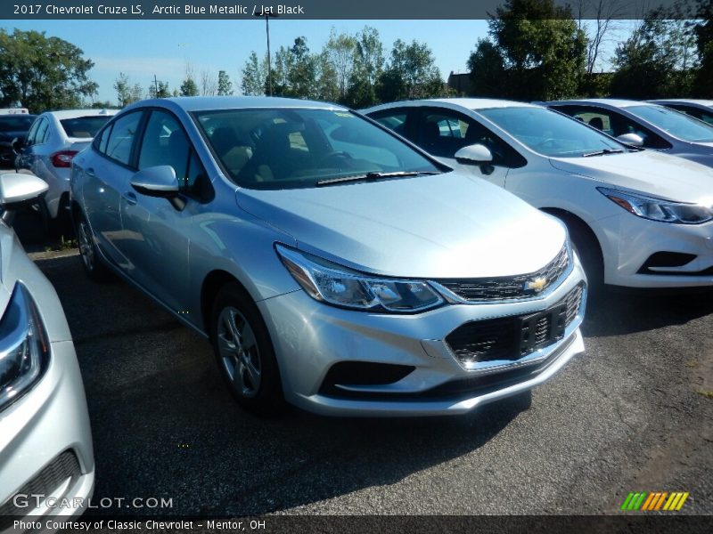 Arctic Blue Metallic / Jet Black 2017 Chevrolet Cruze LS