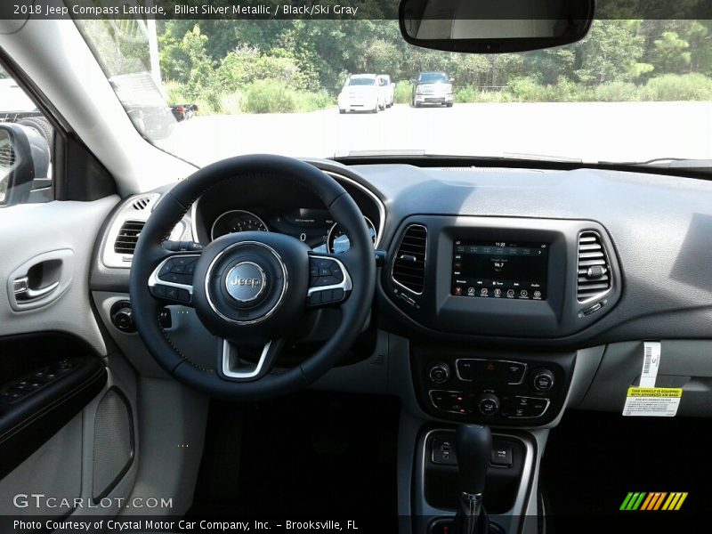 Billet Silver Metallic / Black/Ski Gray 2018 Jeep Compass Latitude