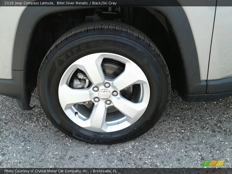 Billet Silver Metallic / Black/Ski Gray 2018 Jeep Compass Latitude
