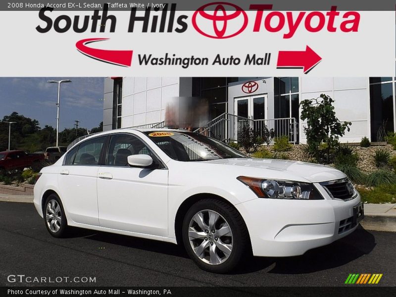 Taffeta White / Ivory 2008 Honda Accord EX-L Sedan