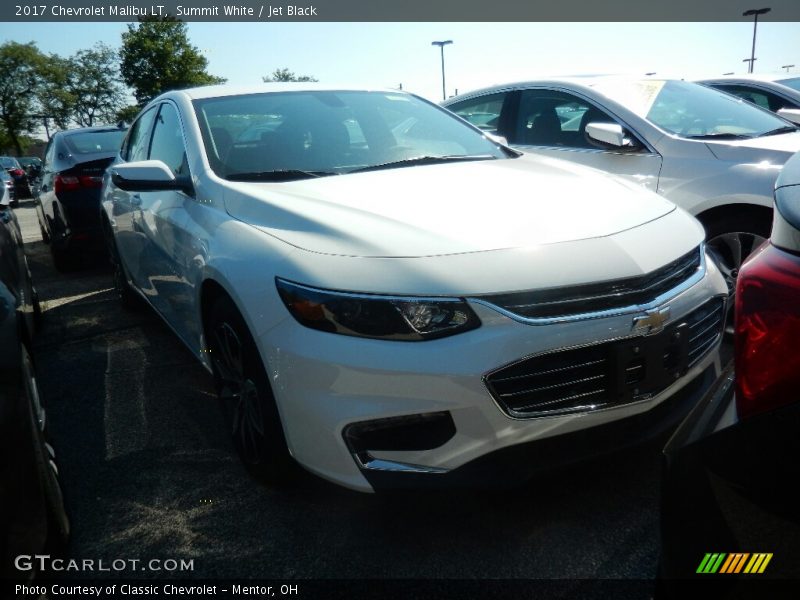 Summit White / Jet Black 2017 Chevrolet Malibu LT