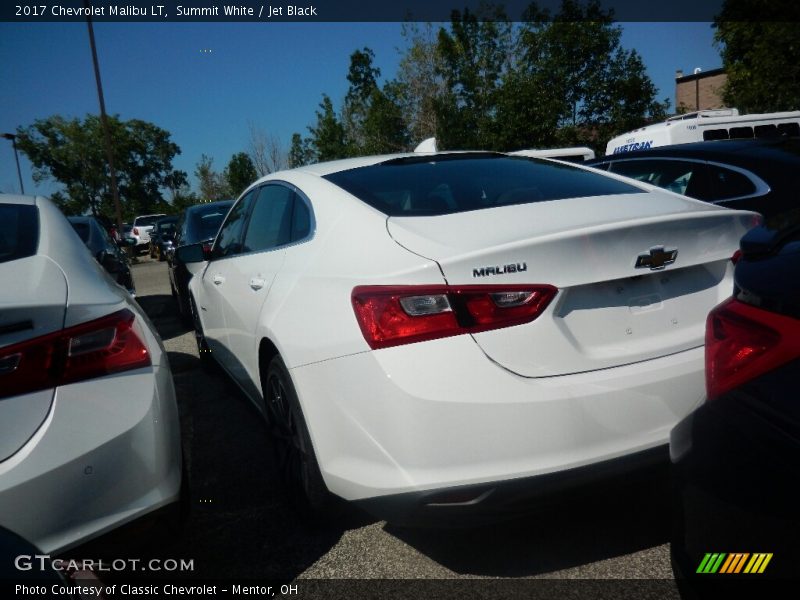 Summit White / Jet Black 2017 Chevrolet Malibu LT