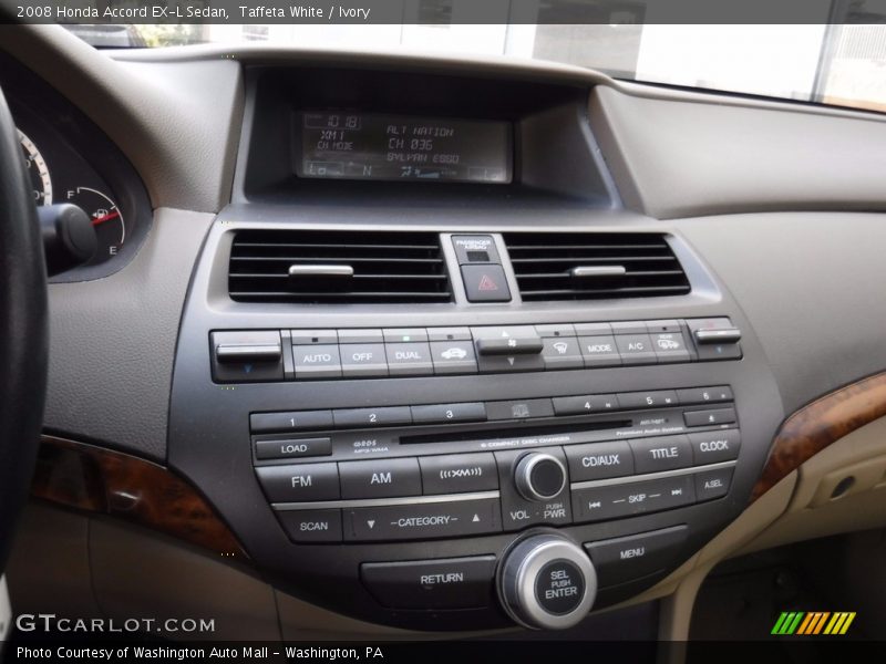 Taffeta White / Ivory 2008 Honda Accord EX-L Sedan