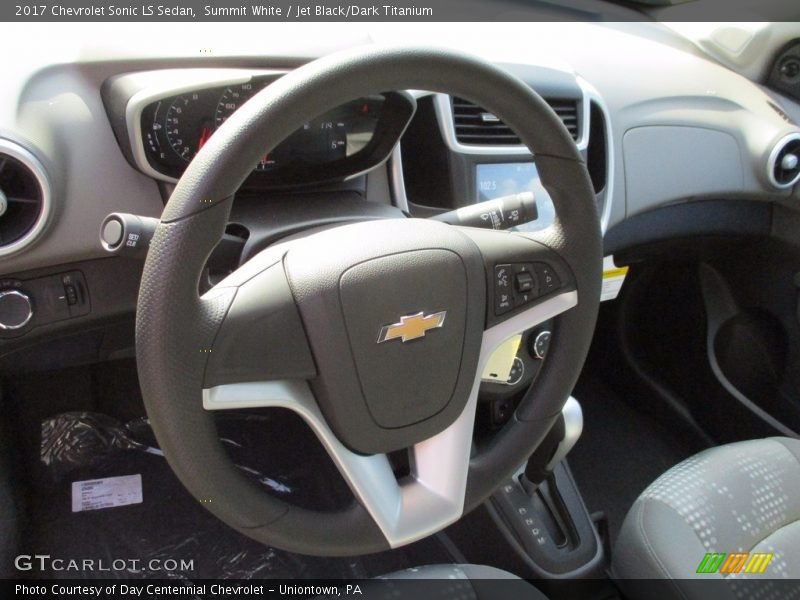 Summit White / Jet Black/Dark Titanium 2017 Chevrolet Sonic LS Sedan