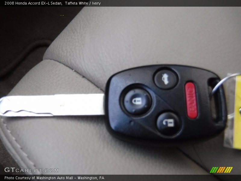 Taffeta White / Ivory 2008 Honda Accord EX-L Sedan