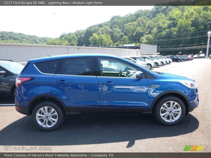 Lightning Blue / Medium Light Stone 2017 Ford Escape SE 4WD
