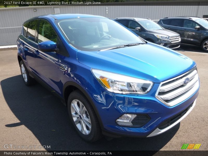 Lightning Blue / Medium Light Stone 2017 Ford Escape SE 4WD