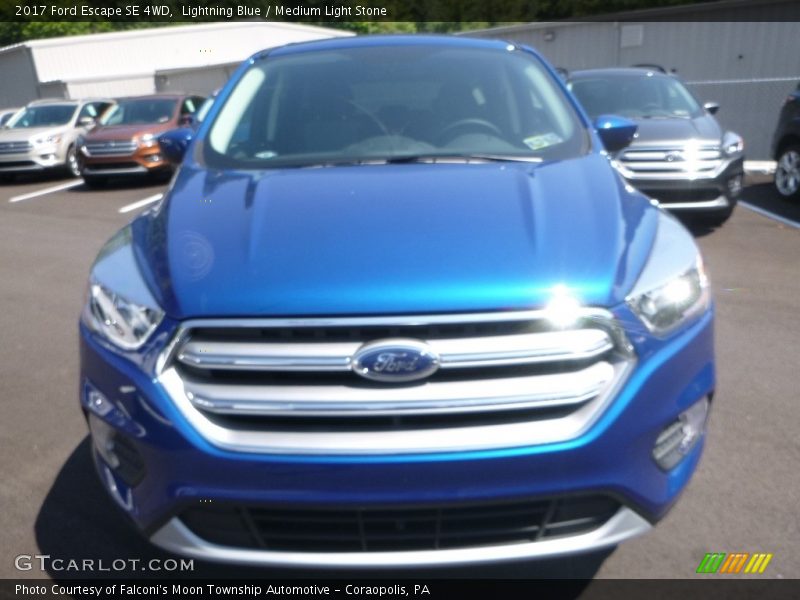 Lightning Blue / Medium Light Stone 2017 Ford Escape SE 4WD