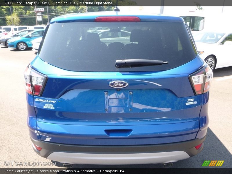 Lightning Blue / Medium Light Stone 2017 Ford Escape SE 4WD