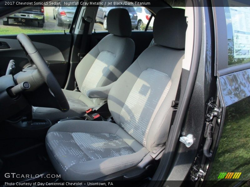 Nightfall Gray Metallic / Jet Black/Dark Titanium 2017 Chevrolet Sonic LS Sedan