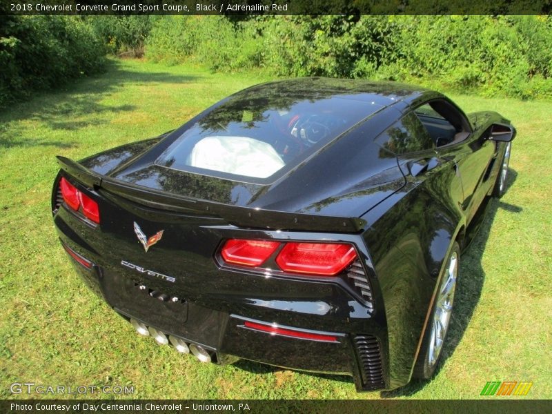 Black / Adrenaline Red 2018 Chevrolet Corvette Grand Sport Coupe