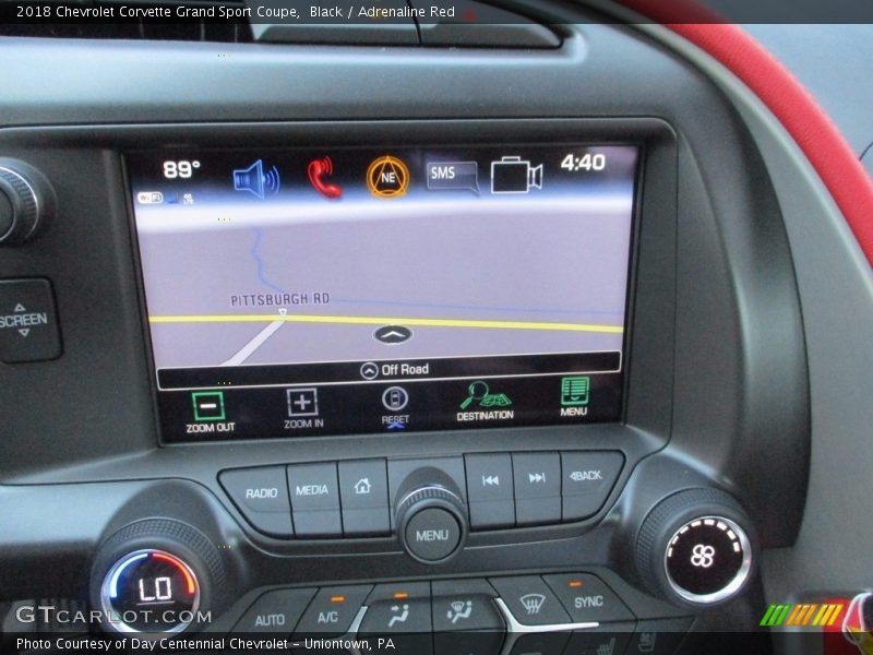 Black / Adrenaline Red 2018 Chevrolet Corvette Grand Sport Coupe