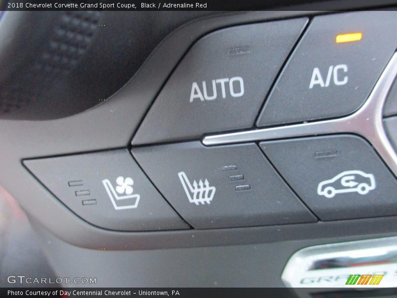 Black / Adrenaline Red 2018 Chevrolet Corvette Grand Sport Coupe