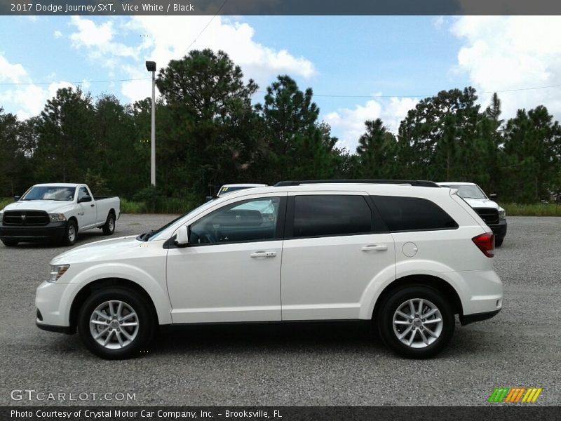 Vice White / Black 2017 Dodge Journey SXT