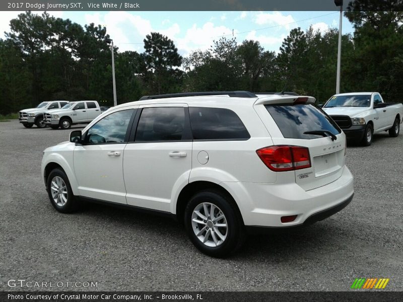Vice White / Black 2017 Dodge Journey SXT