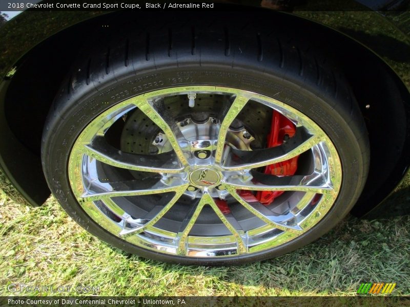 Black / Adrenaline Red 2018 Chevrolet Corvette Grand Sport Coupe