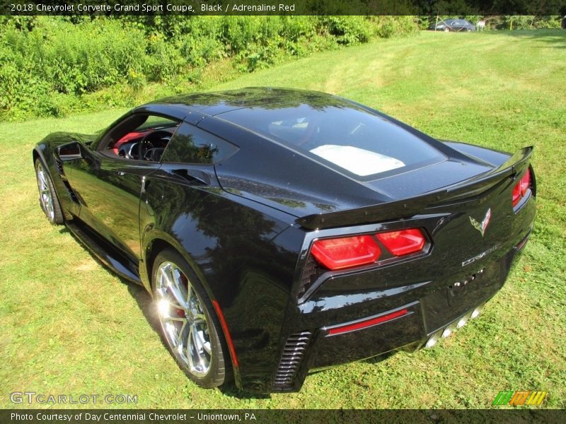Black / Adrenaline Red 2018 Chevrolet Corvette Grand Sport Coupe