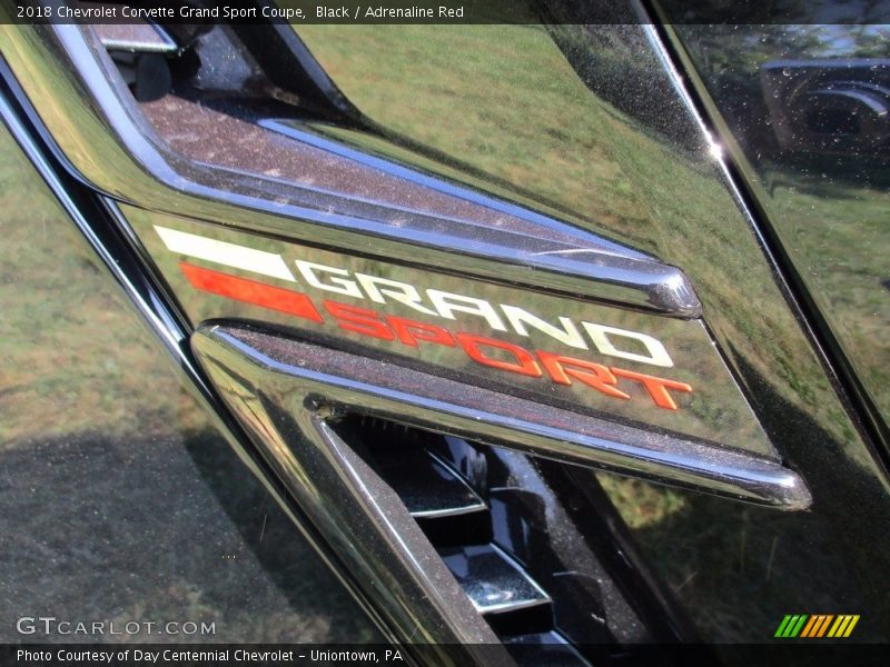 Black / Adrenaline Red 2018 Chevrolet Corvette Grand Sport Coupe