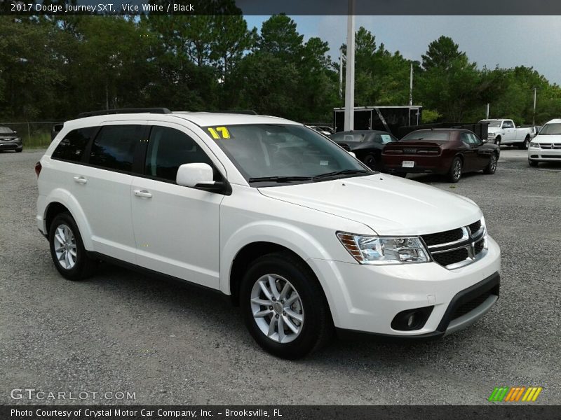 Vice White / Black 2017 Dodge Journey SXT