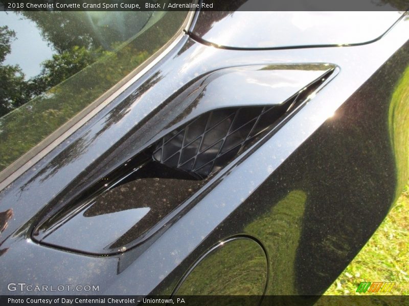 Black / Adrenaline Red 2018 Chevrolet Corvette Grand Sport Coupe