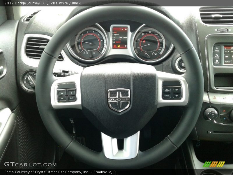 Vice White / Black 2017 Dodge Journey SXT