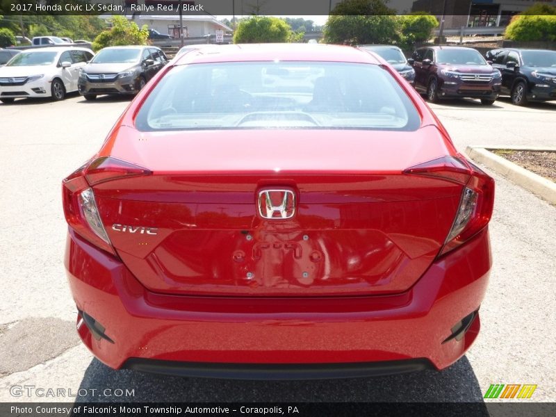 Rallye Red / Black 2017 Honda Civic LX Sedan