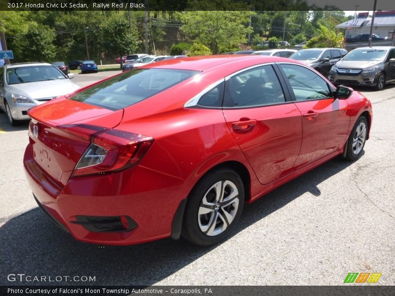 Rallye Red / Black 2017 Honda Civic LX Sedan