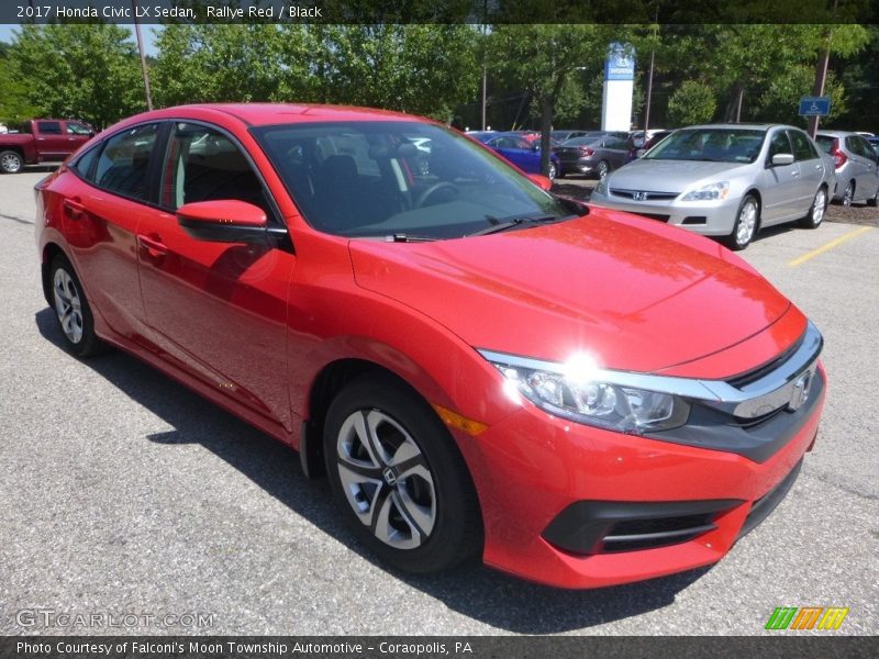 Rallye Red / Black 2017 Honda Civic LX Sedan