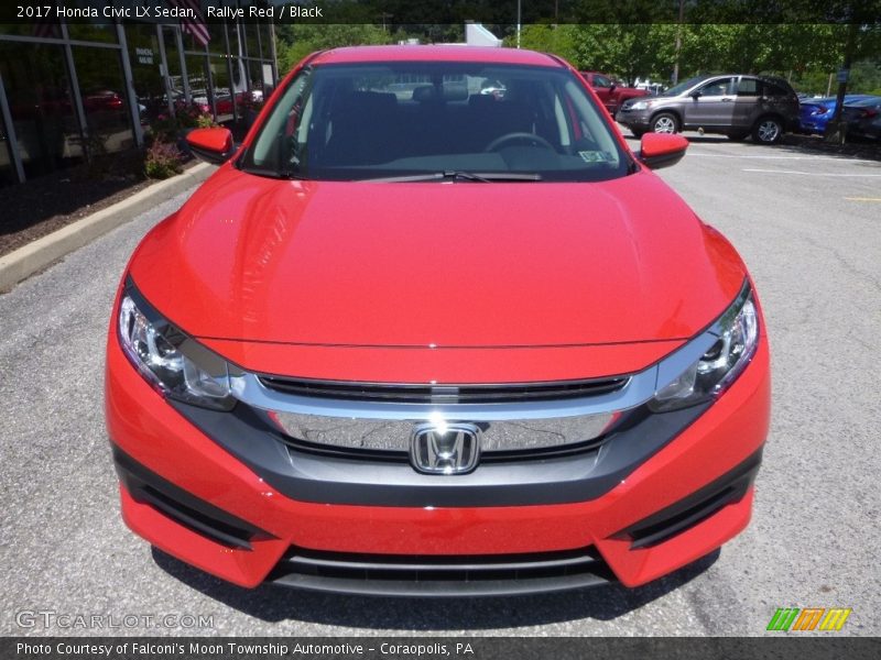 Rallye Red / Black 2017 Honda Civic LX Sedan