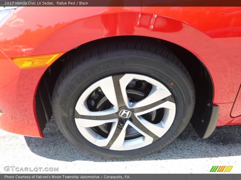 Rallye Red / Black 2017 Honda Civic LX Sedan