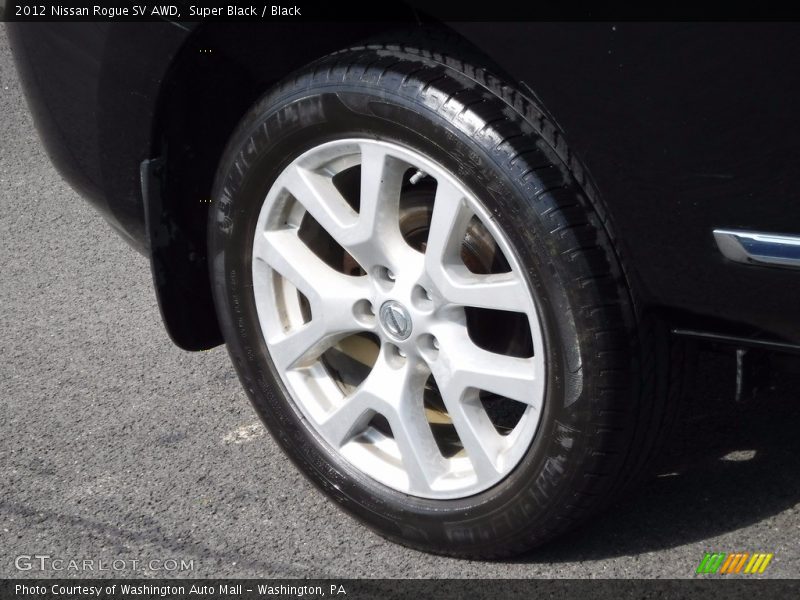 Super Black / Black 2012 Nissan Rogue SV AWD