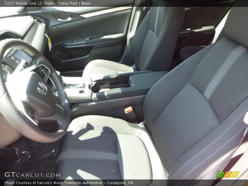 Rallye Red / Black 2017 Honda Civic LX Sedan