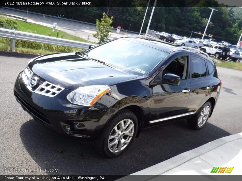 Super Black / Black 2012 Nissan Rogue SV AWD