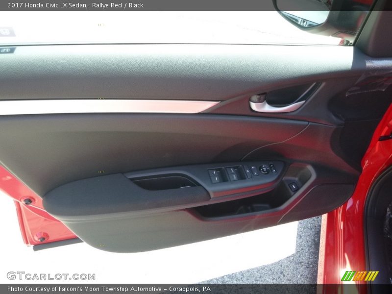 Rallye Red / Black 2017 Honda Civic LX Sedan