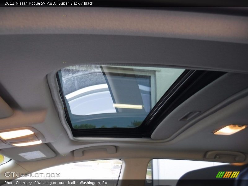 Super Black / Black 2012 Nissan Rogue SV AWD