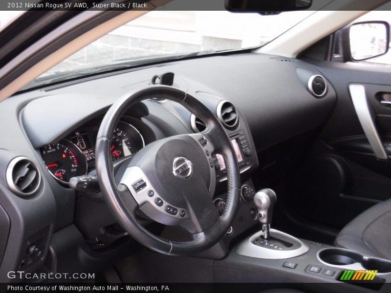 Super Black / Black 2012 Nissan Rogue SV AWD