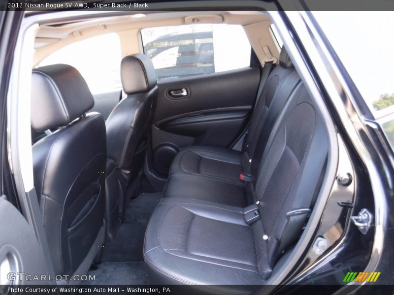 Super Black / Black 2012 Nissan Rogue SV AWD