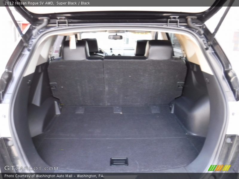 Super Black / Black 2012 Nissan Rogue SV AWD