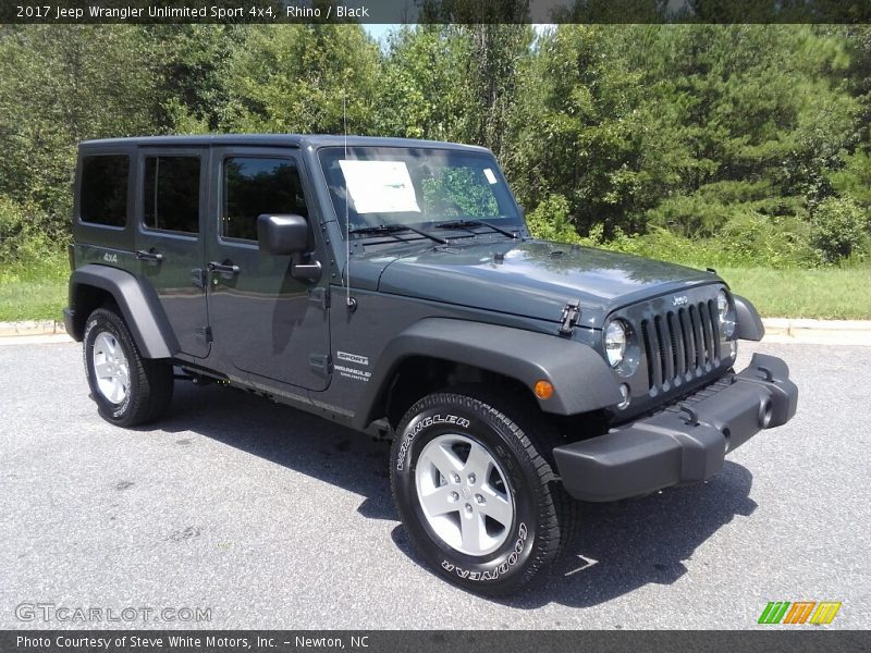 Rhino / Black 2017 Jeep Wrangler Unlimited Sport 4x4