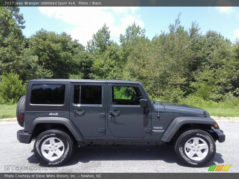 Rhino / Black 2017 Jeep Wrangler Unlimited Sport 4x4