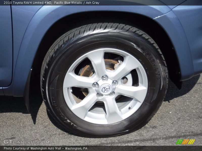 Pacific Blue Metallic / Ash Gray 2010 Toyota RAV4 Limited 4WD