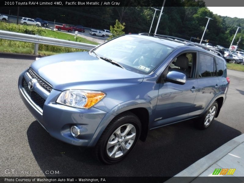 Pacific Blue Metallic / Ash Gray 2010 Toyota RAV4 Limited 4WD