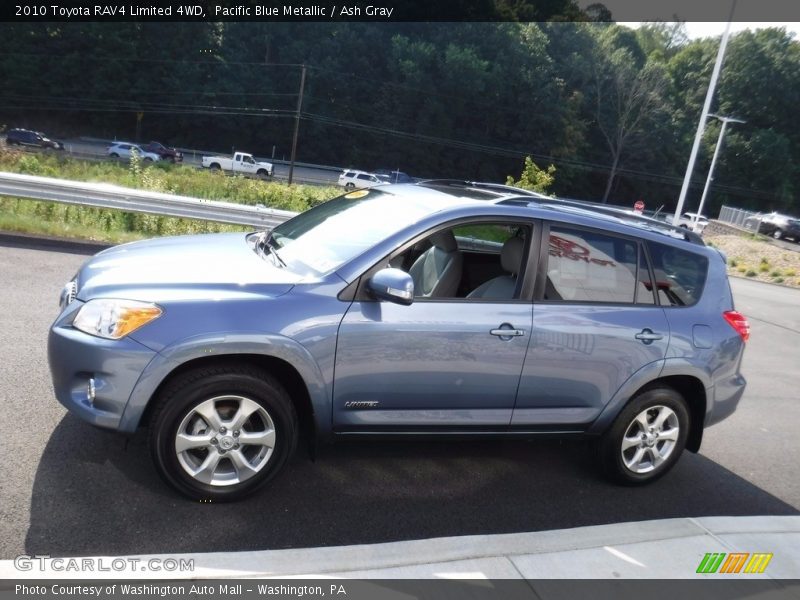 Pacific Blue Metallic / Ash Gray 2010 Toyota RAV4 Limited 4WD