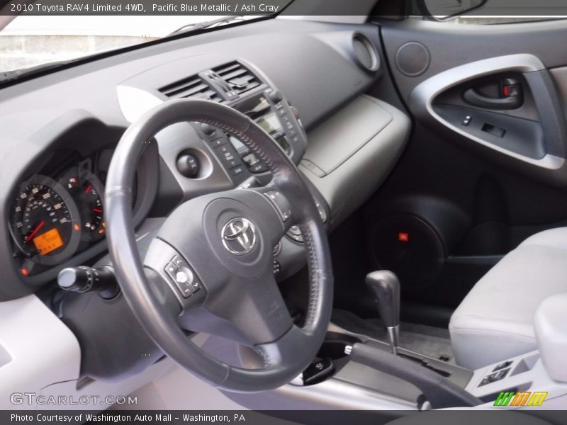 Pacific Blue Metallic / Ash Gray 2010 Toyota RAV4 Limited 4WD