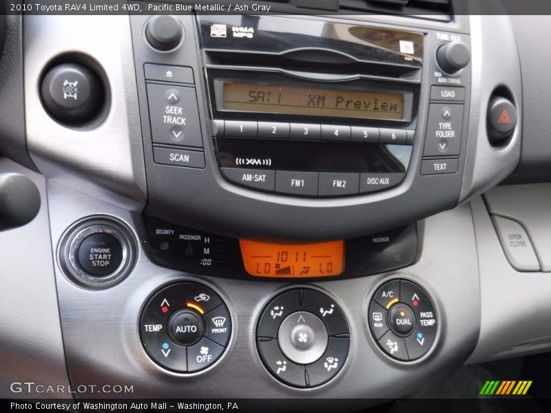 Pacific Blue Metallic / Ash Gray 2010 Toyota RAV4 Limited 4WD