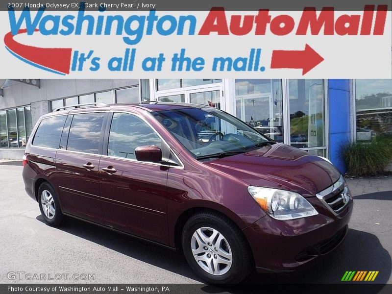 Dark Cherry Pearl / Ivory 2007 Honda Odyssey EX