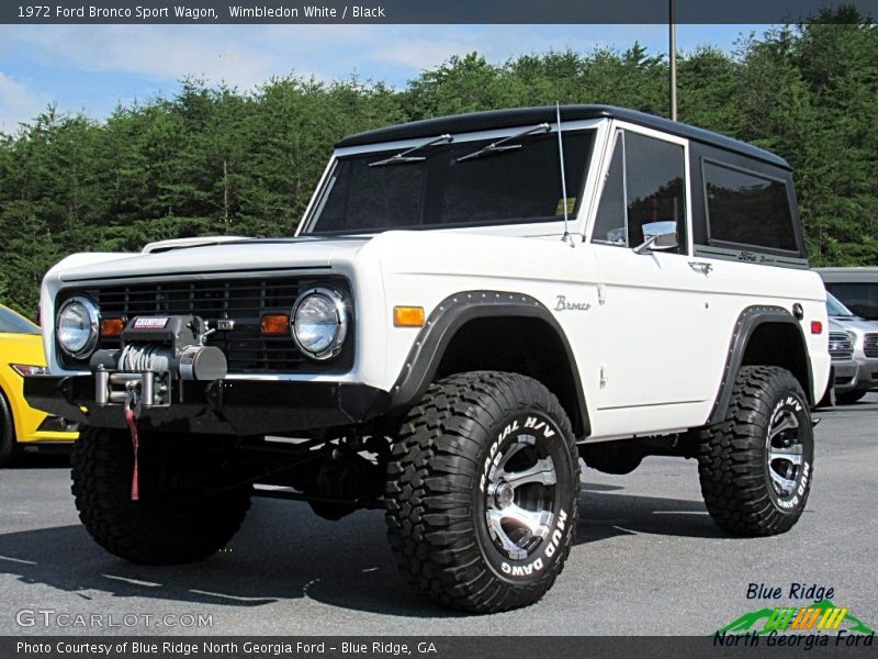 Wimbledon White / Black 1972 Ford Bronco Sport Wagon